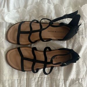 Size 9 Lucky Brand Black Sandals